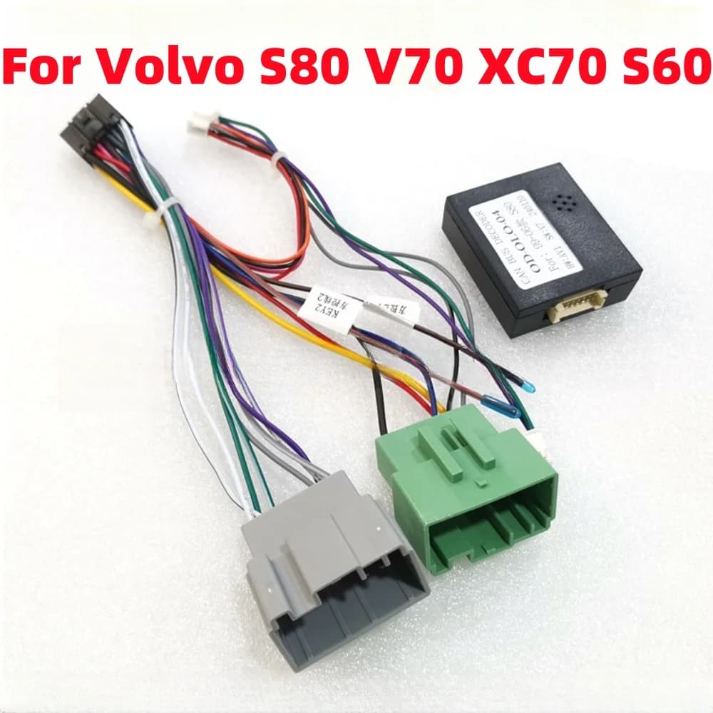 Adattatore per cablaggio auto a 16 pin Canbus Box OD-OLO-04 Decoder Cavo di alimentazione radio Android per Volvo S80 XC70 V70 S60 1999-2006