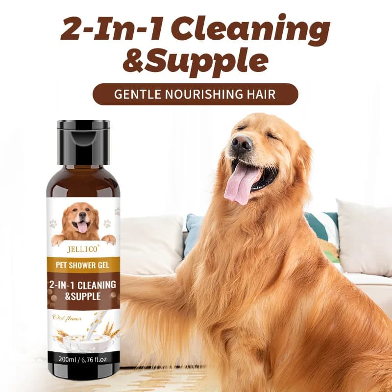 Pet doccia Gel 200ml farina d'avena profumo gatto cane bagno deodorante Shampoo bagno sapone rilascio odori fragranza ammorbidire cappotto prodotti per animali domestici