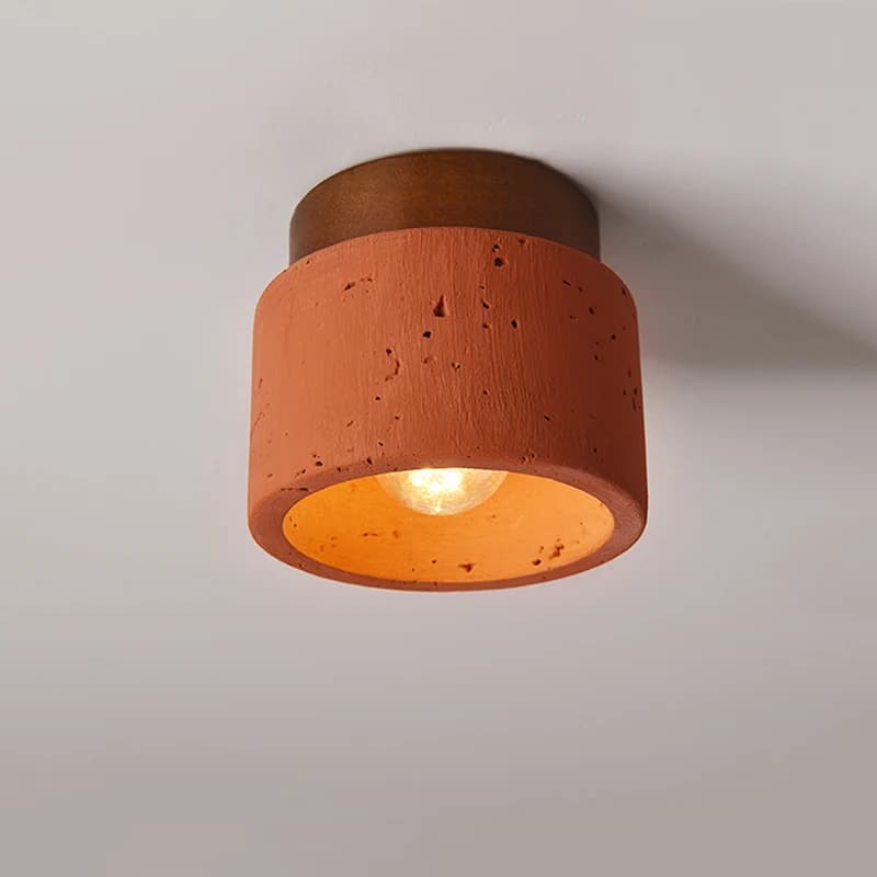 Lampade da soffitto rosse vintage Camera Hotel Corridoio Balcone Camera da letto circolare Piccola luce personalizzata per la decorazione della casa