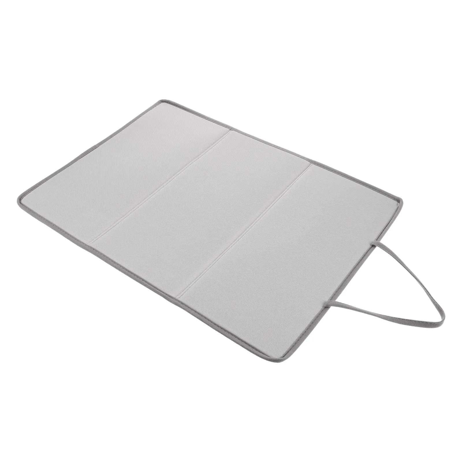 Foldable Compact Ironing Board Heat Resistant Mat Hanging Steam Pad for Home Travel Laundry Room Small Space Saver Iron Stand
