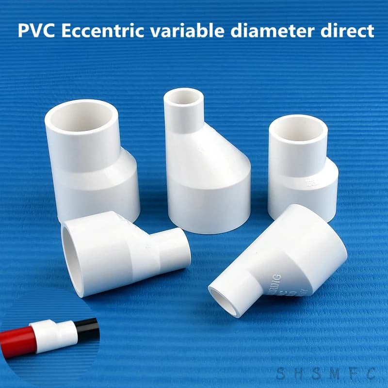 20/25/32/40/50/63 millimetri PVC Dritto eccentrico riduttore Connettori Tubo di Acqua SIM Card E Adattatori carro Armato di pesci Del Tubo Comune Giardino Irrigazione Raccordo