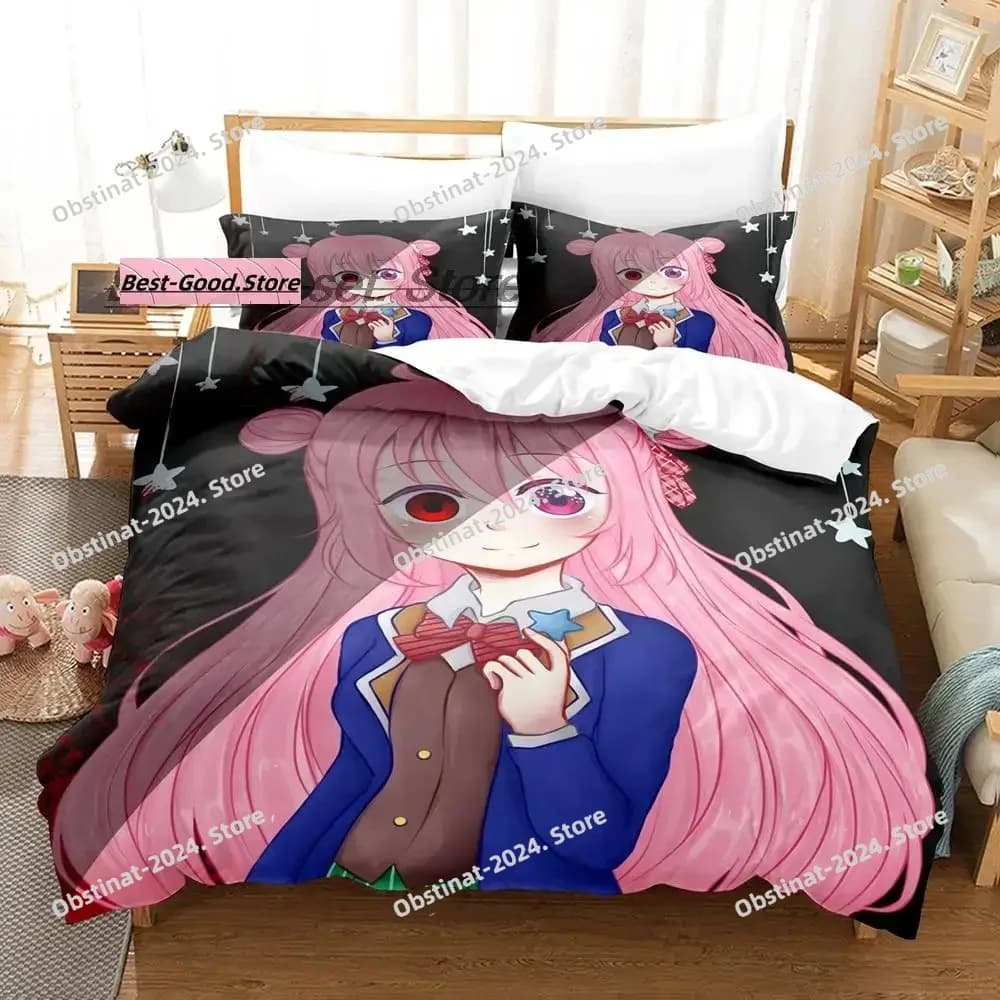 Set biancheria da letto Happy Sugar Life Set letto singolo doppio completo Queen King Size Set copripiumino per camera da letto per bambini per adulti Set lenzuola Kawaii