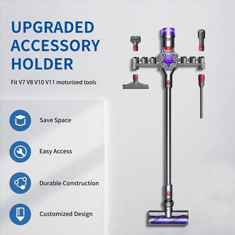 TAIGH-Docking station per aspirapolvere compatibile per Dyson V10slim Accessori montati a parete Staffa per caricabatterie senza cavo