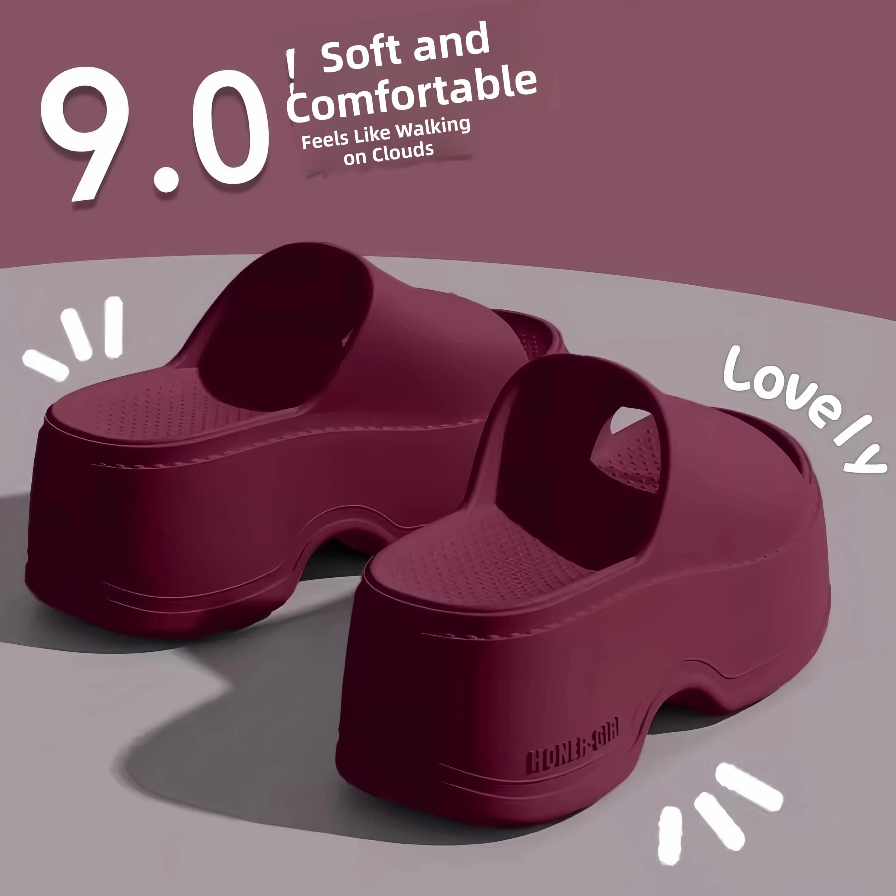 Sandali piatti da donna estivi per esterni con fondo spesso antiscivolo in EVA, comodi infradito casual slip-on, calzature pratiche