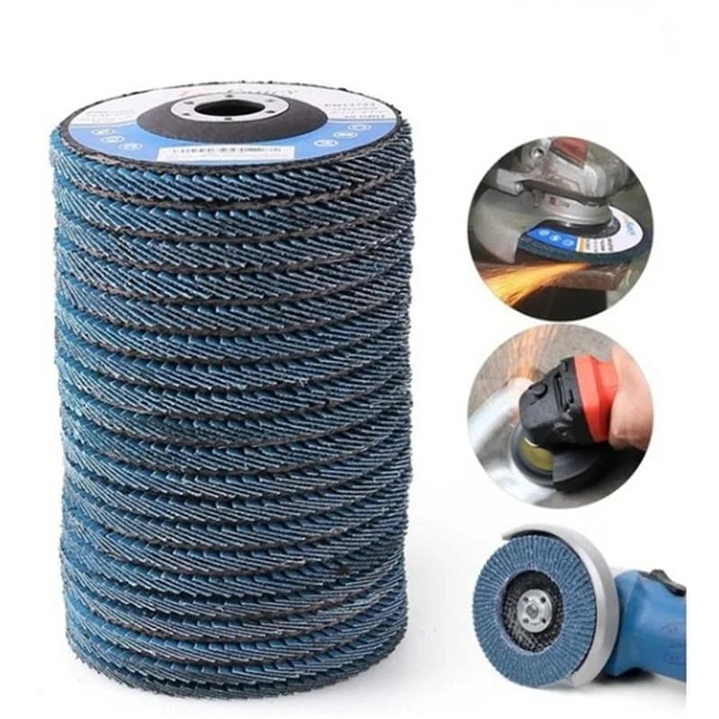 5PCS 40/60/80120 Grit Grinding Wheel Angle Grinder Sanding Discs Dremel Tool For Removing Rust Polishing Tool 115/125mm
