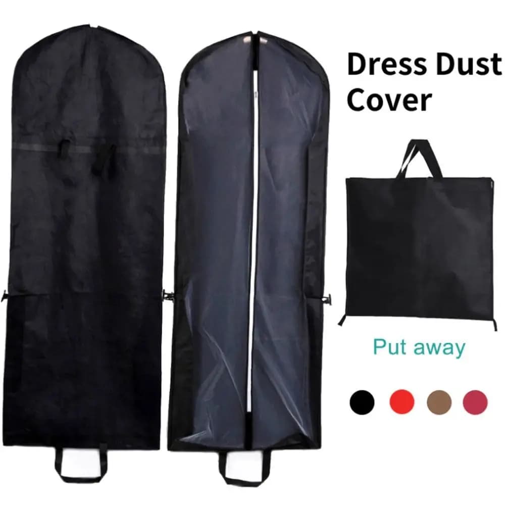 Pieghevole 150 centimetri Abito Copertura Antipolvere Impermeabile Pieghevole Abito Veste di Stoccaggio Borsa Protettiva Antipolvere Abito Vestiti Indumento Vestito Copertura
