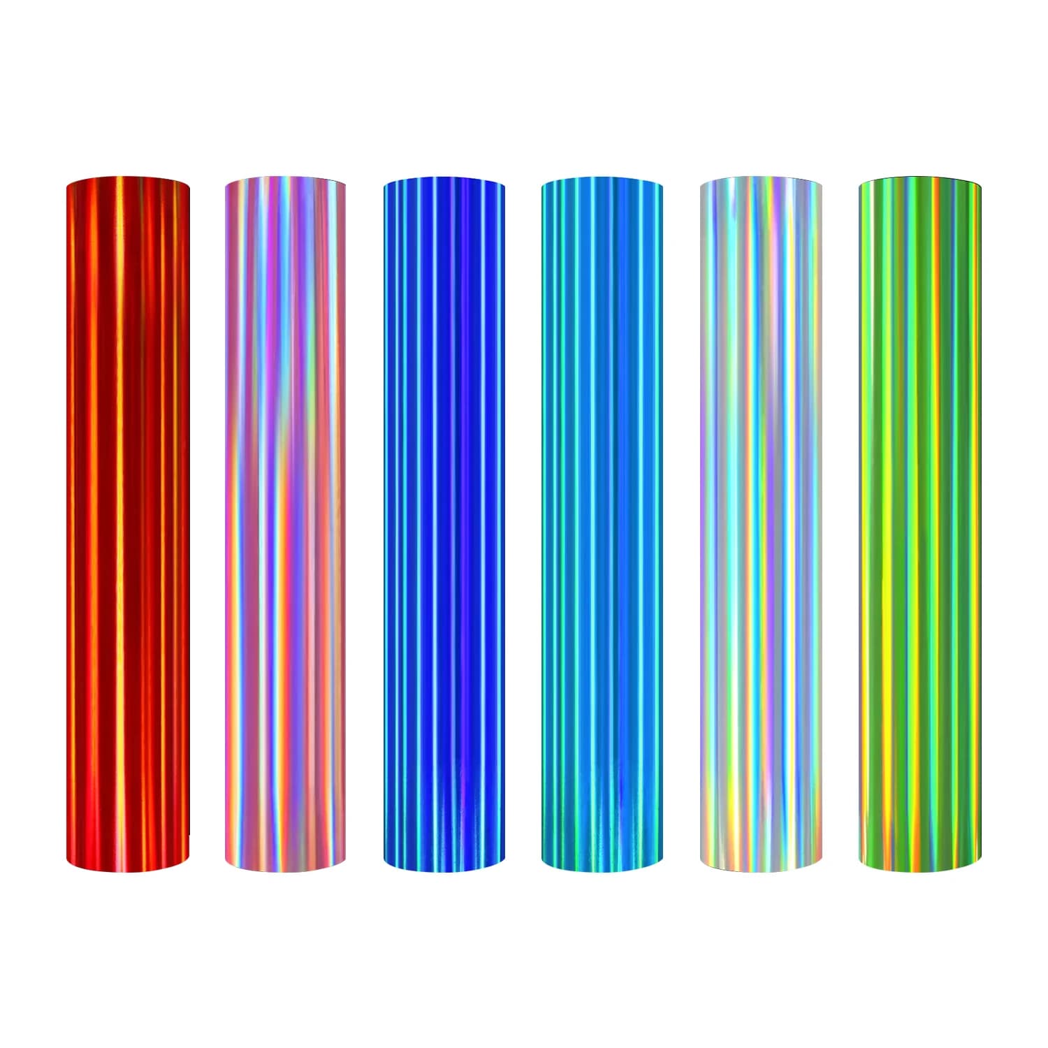 1 Rotolo di Vinile Olografico HTV, Vinile Termotrasferibile, Vinile da Stirare per Cricut, Design Fai-da-Te per Magliette, Macchina Silhouette e Termopressa