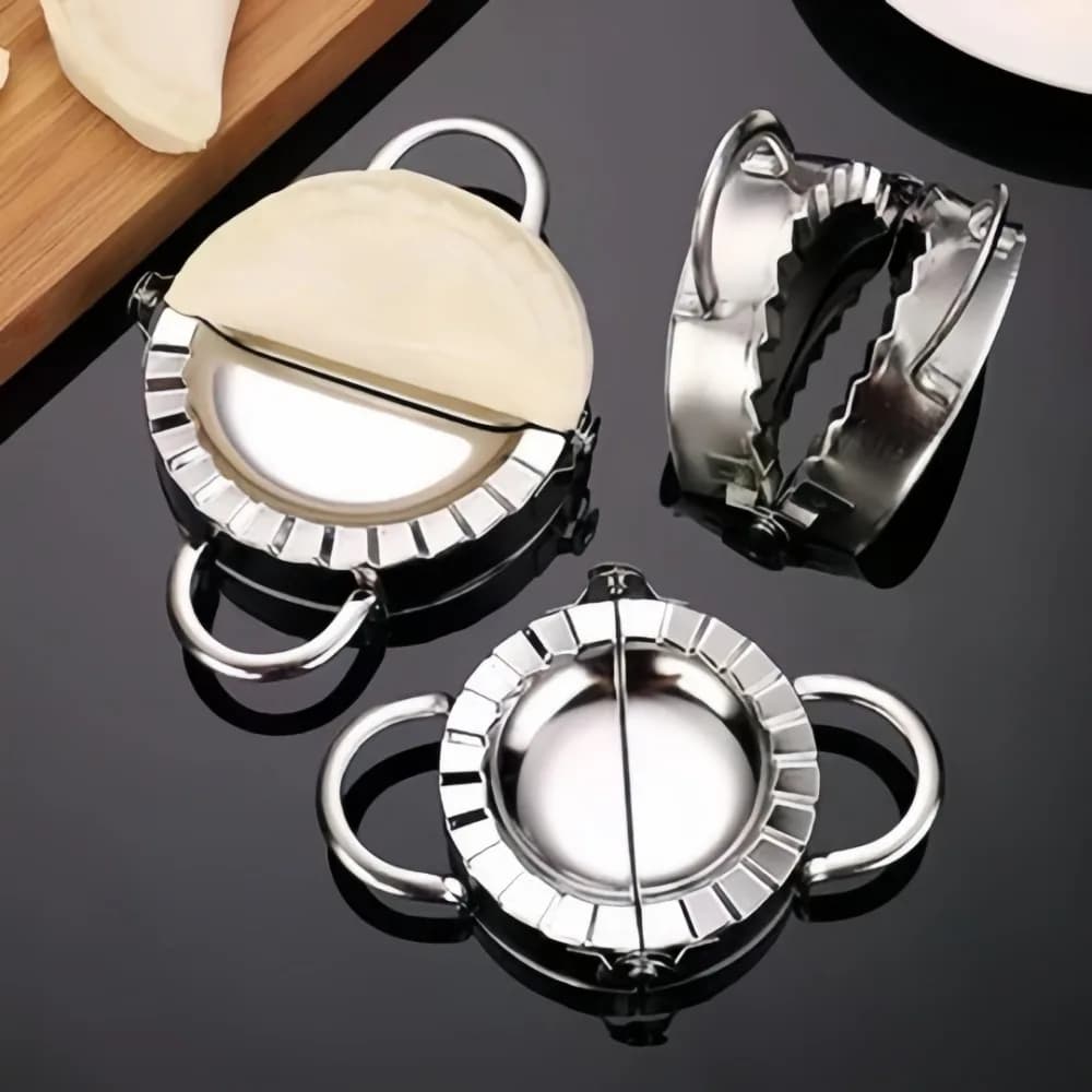 Stampo Manuale Creativo in Acciaio Inossidabile per Ravioli, Sfoglie e Impasti, Facile da Usare, Multi-misura, Utensili da Cucina