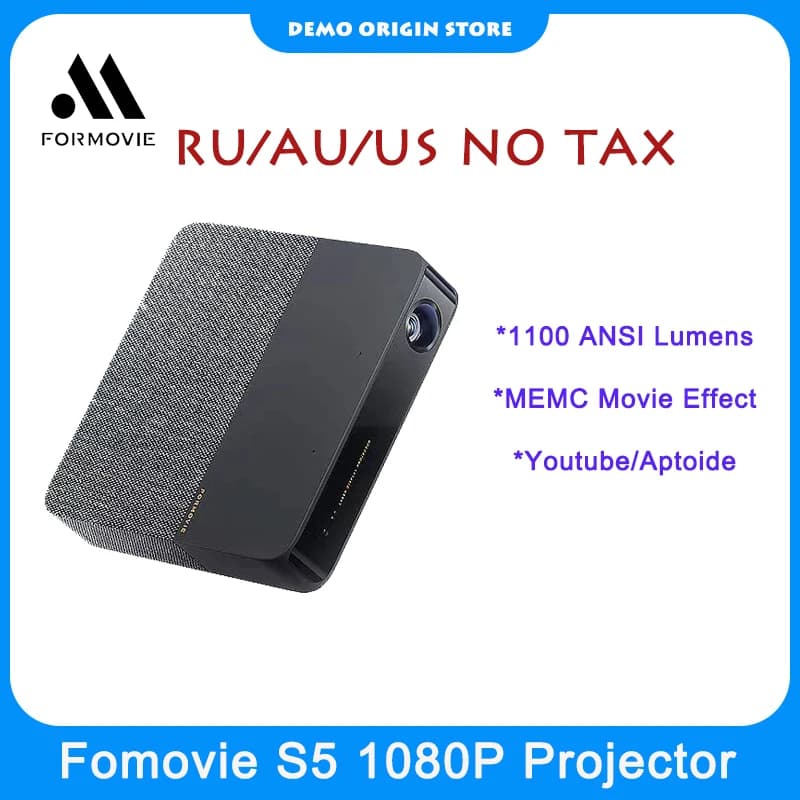 Proiettore Laser Formovie S5 1080P Fengmi 1100Ansi lumen sistema Home Theater Mini proiettore portatile ALPD MEMC