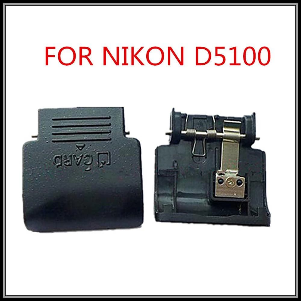 Spedizione gratuita! 100% NUOVO per la copertura dello sportello della scheda di memoria SD originale Nikon per D5100; parti di riparazione della fotocamera