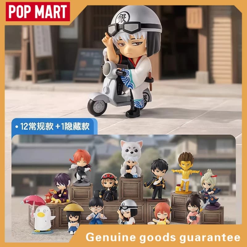 POP MART Gintama Welcome To Yorozuya Series Blind Box Anime Figure Collectible Toy Ornament Gift For Anime Fans And Collectors