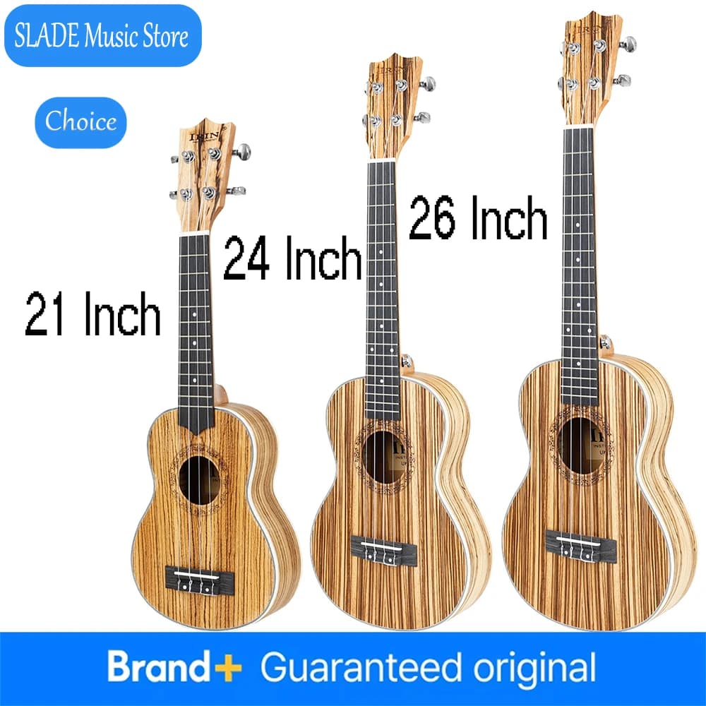 IRIN Ukulele a 4 Corde 21/24/26 Pollici, Strumento Musicale Classico, Regalo Educativo per Principianti e Bambini