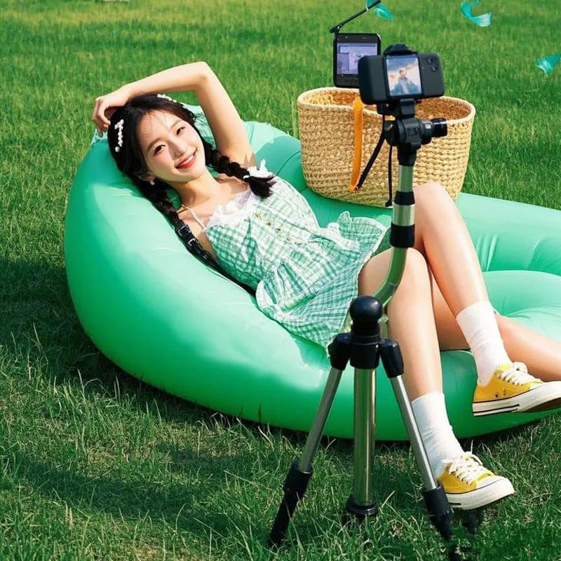 Inflatable outdoor camping sofa, portable, lazy, beach, grass, park, air bed, sand, sleeping bag, music festival