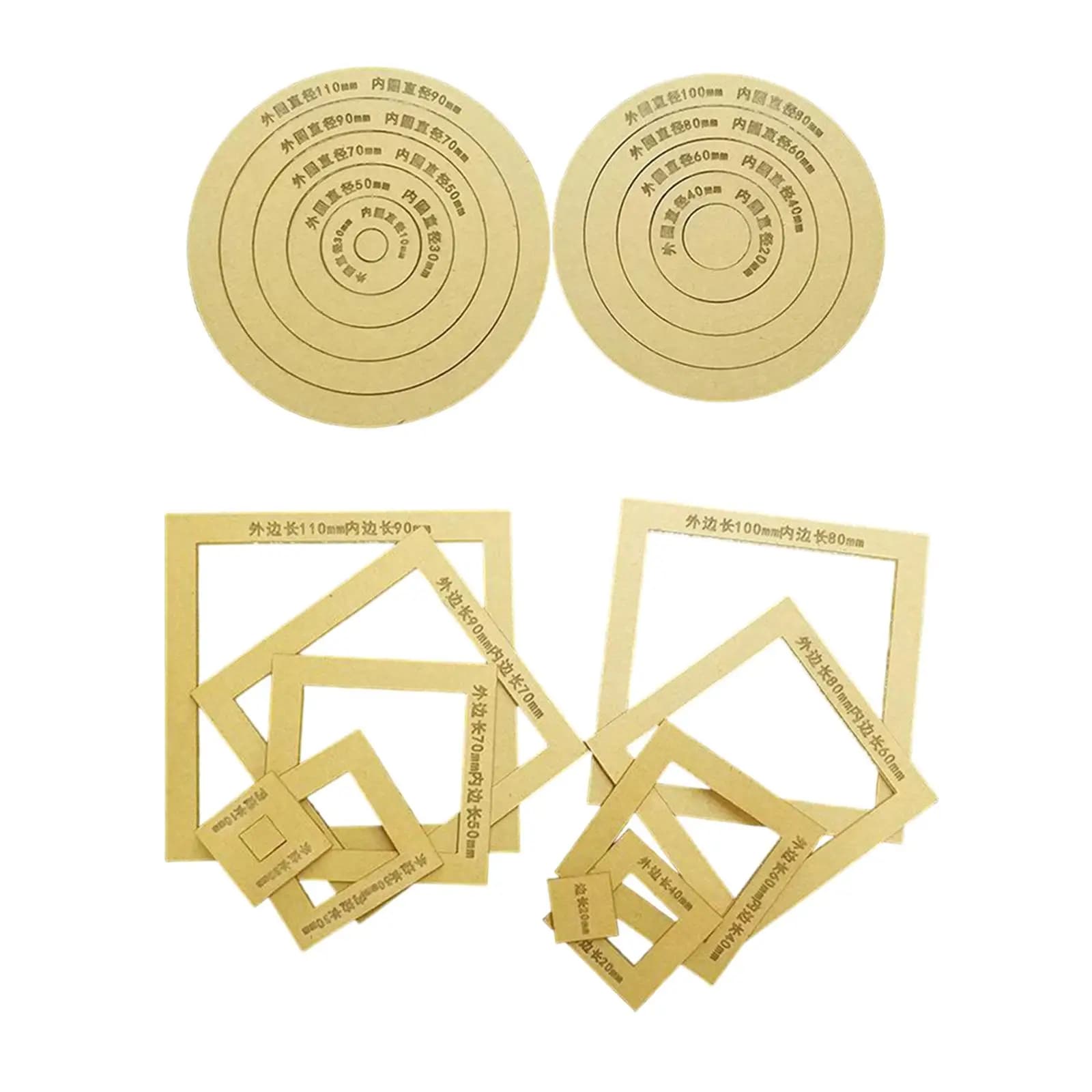 2 Pezzi di Modelli per Quilting, Strumento per Patchwork, Modello in Acrilico per Fai da Te, Abbigliamento
