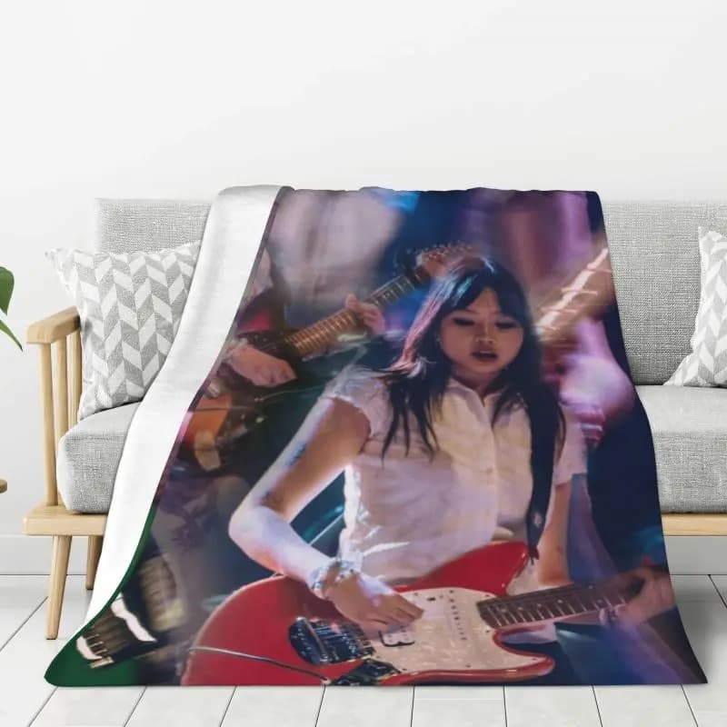 Coperta Personalizzata del Cantante Britannico Beabadoobee, Stampata in 3D, Morbida in Flanella e Pile, Calda Coperta per Ufficio, Letto, Divano