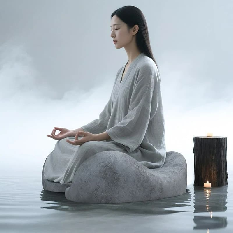 Yoga Meditation Seat Cushion Meditation Memory Cotton Long Take Position Legs Meditation Artifact Hold Empty Special Seat Pier