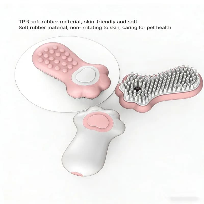 Soft TPR Pet Bath Brush Dog Cat Grooming Shampoo Massage