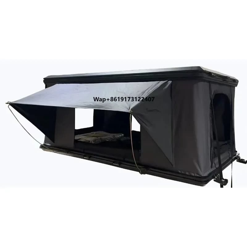 Tenda da Tetto Impermeabile Pop-up in Fibra di Vetro per Auto, 3-4 Persone, per Campeggio, Tenda Rigida da Tetto