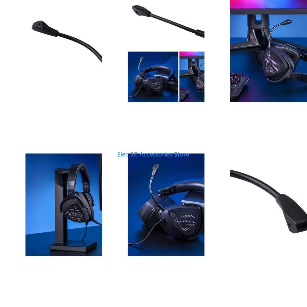 Y51A Game Mic 3.5mm Microphone Replacement for ROG for Delta Gaming Headphone E-Sports Gaming Headset Mic