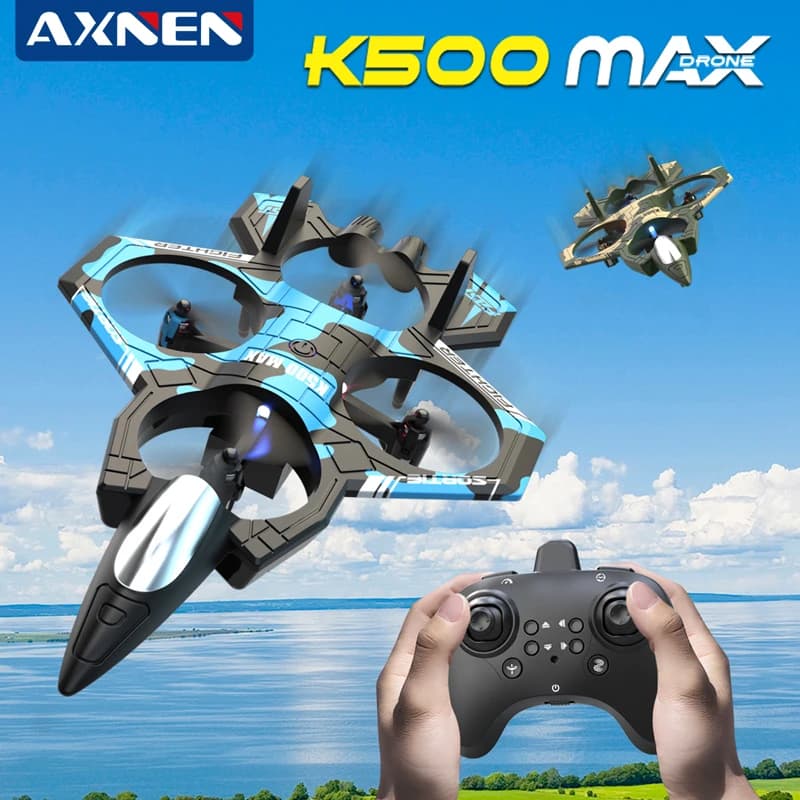 AXNEN K500 MAX 2.4G Remote Controlled Combat Aircraft 360 ° Aeroplane in EPP Foam with LED Toy for Children
