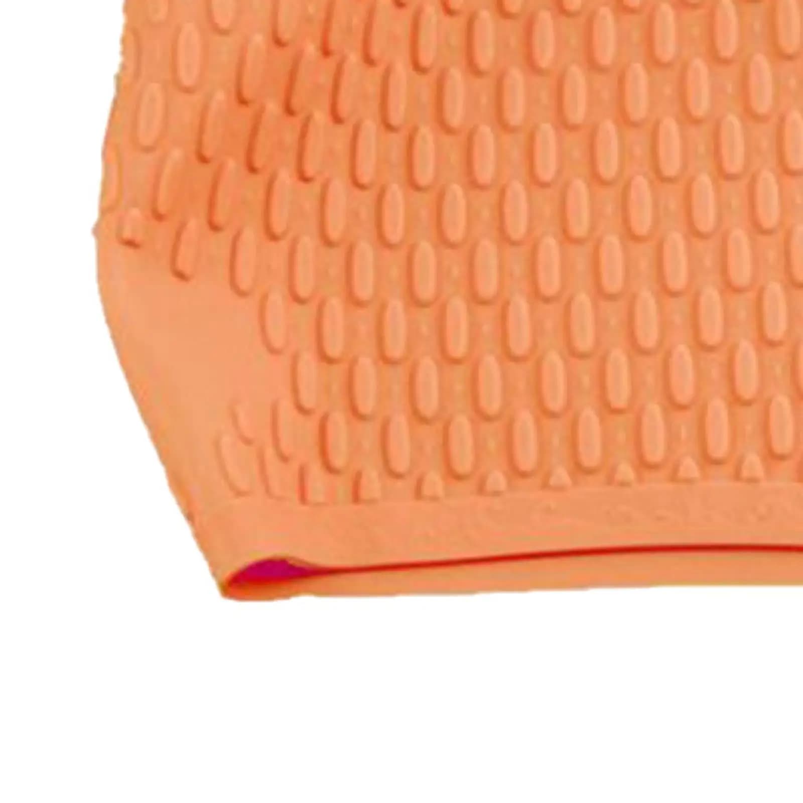 Swim Cap Keep Hair Dry Portable Bubble Textured Comfortable Waterproof for Long and Short Ears Swim Hat for Adults