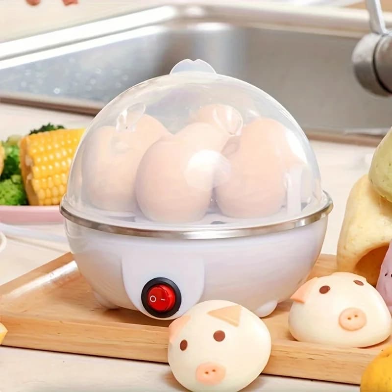 Fornello per uova spegnimento automatico casa 7 uova multifunzionale uovo al vapore crema pasticcera macchina per uova sode artefatto per la colazione