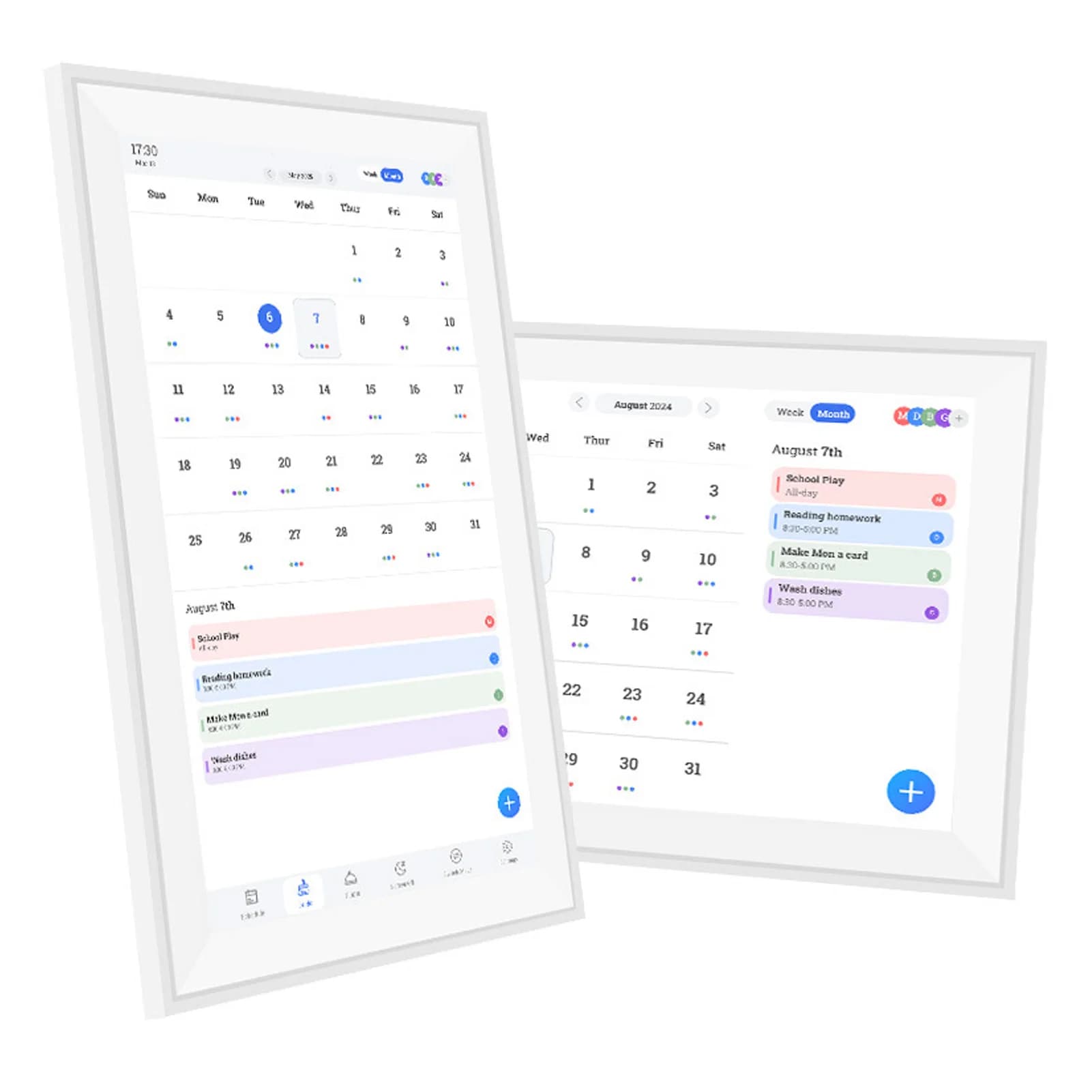 Calendario elettronico intelligente da 15,6 pollici Grafico dei lavori domestici Planner familiare 16:9 1080P FHD Touchscreen interattivo Cornice per foto digitali LCD