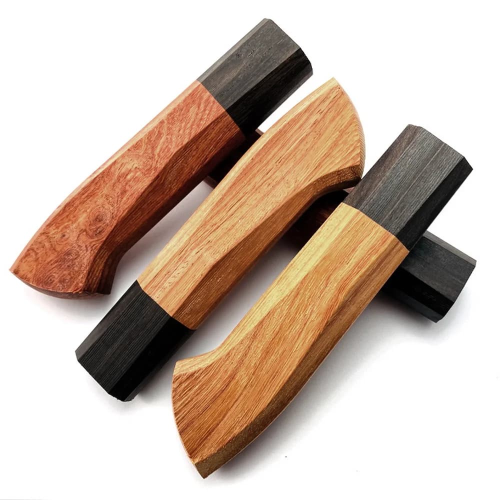 Coltello da cucina in materiale legno massello naturale giapponese, manico ottagonale in legno di sandalo, bilance, accessori per la creazione fai da te