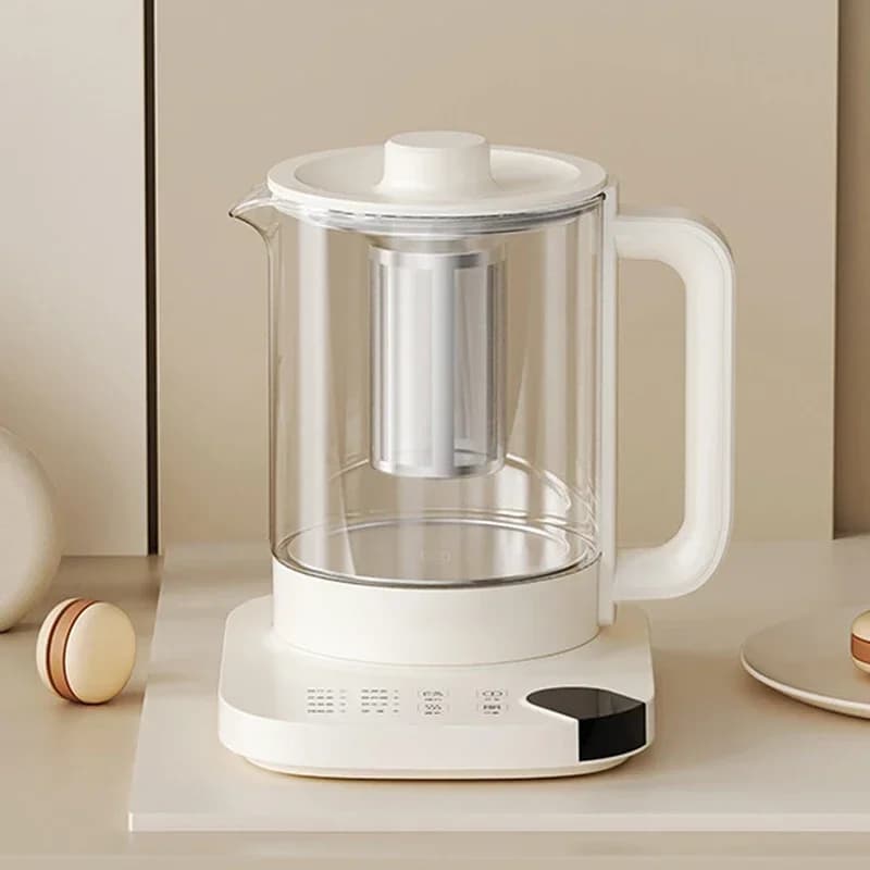 # l 1.8L Bollitore elettrico multifunzione Vetro Salute Pentola Stufato Porridge Fornello lento Riscaldatore Riscaldamento acqua calda Bollitori isolanti