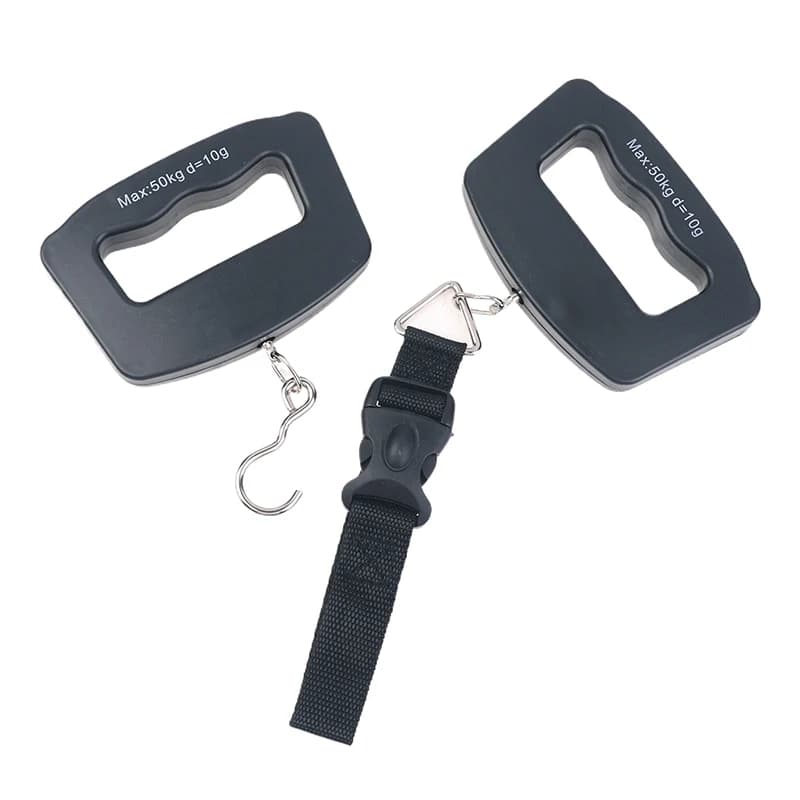 Bilancia digitale per bagagli da viaggio da 50 kg Bilancia elettronica portatile portatile sospesa Bilancia per consegna espressa con gancio per valigia