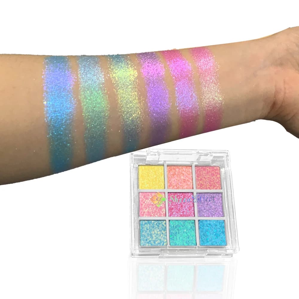 Sheeneffect Chameleon Chrome Eyeshadow Palette 9 colori Cosmetici per il trucco di fascia alta