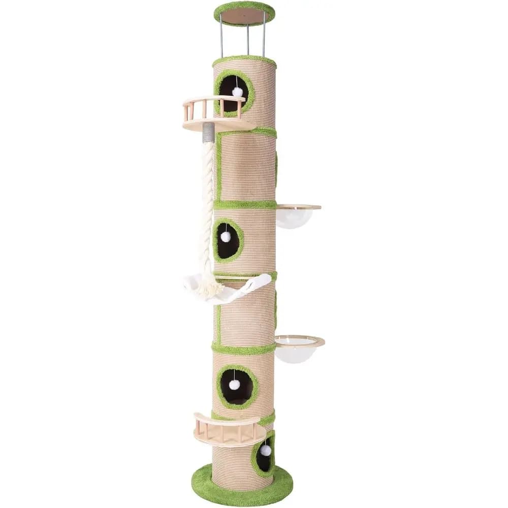 Torre per Gatti Gigante - Albero per Gatti con Tappetino in Sisal per Gatti Adulti da Interno