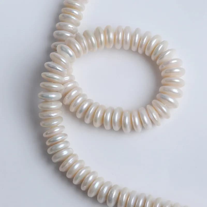 Nuovo Prodotto Perline Barocche Circolari con Foro Impilabile 13-15mm per Collane e Bracciali Fai da Te, Accessori Grezzi all'Ingrosso