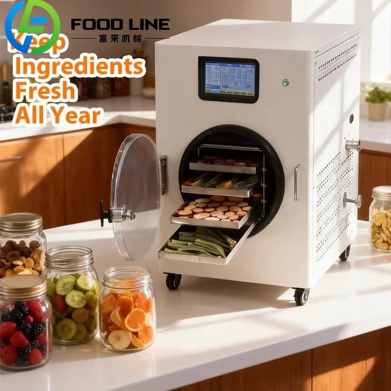 Mini liofilizzatore per alimenti Macchina liofilizzata sottovuoto Alimenti per animali Verdura Frutta Liofilizzatore Perdita di peso Caramelle liofilizzate in polvere