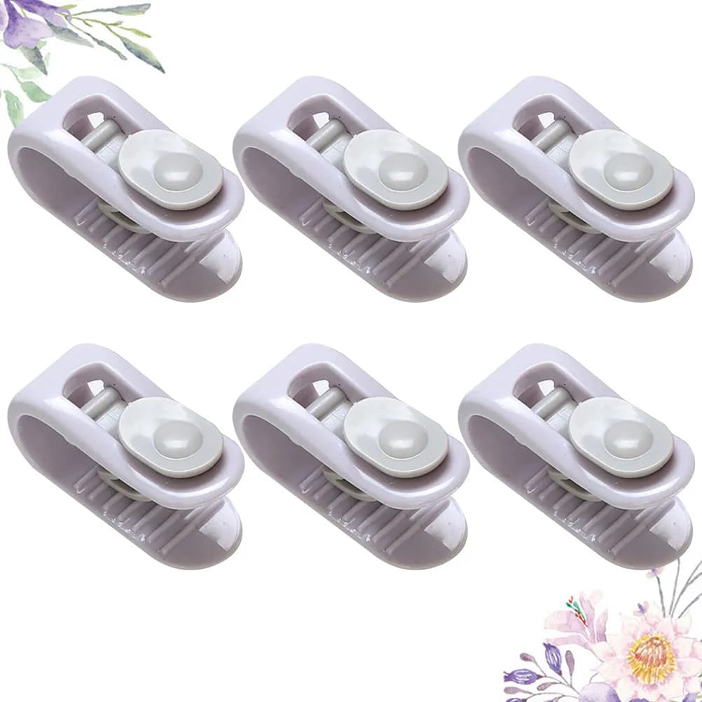 Set di 1 Clip Antiscivolo per Copripiumino, Fissaggio Non Dannoso per Lenzuola, Uso Domestico, Colore Viola