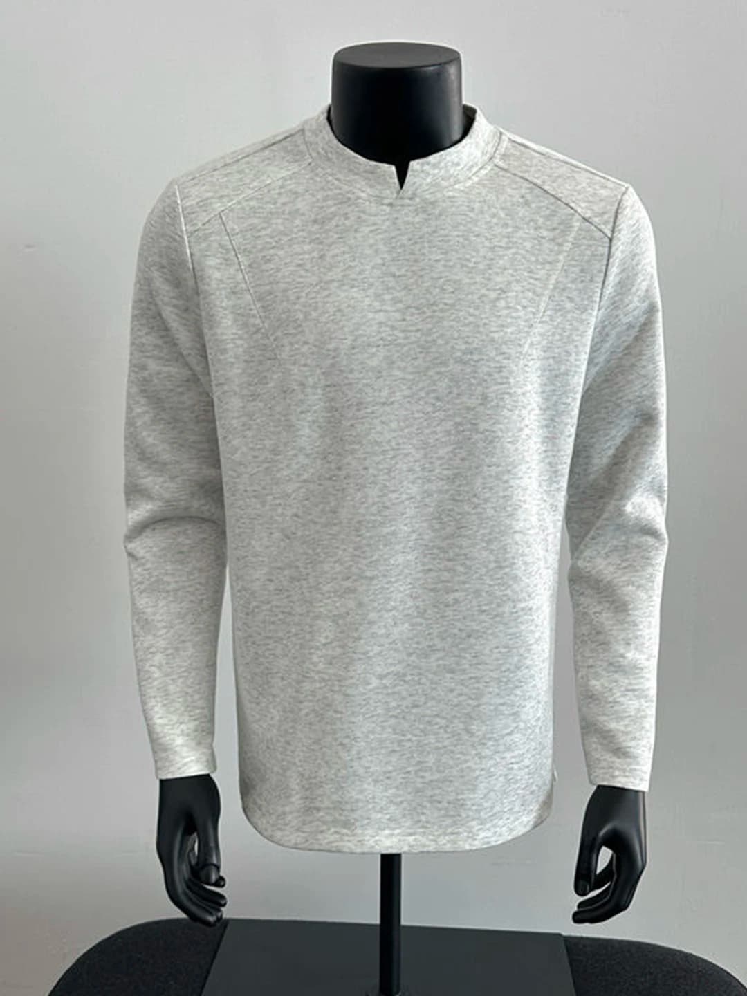 Men's Deconstructed Patchwork Hoodie Long Sve V-Ne Spring Casual Wear CleanFit Inner irt Comfortable Loose Fit T-irt