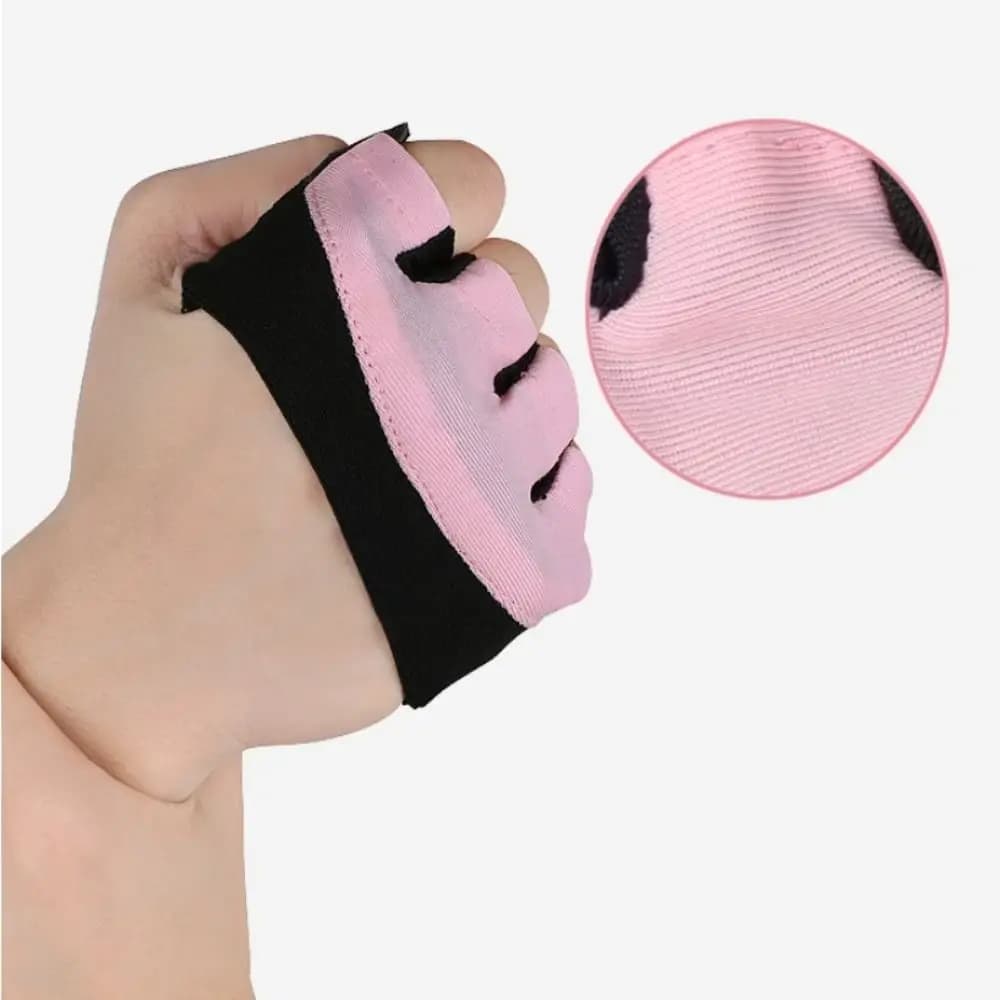 New Stretch Fabric Mittens Thickened Non-Slip Palm Pad Shockproof Hand Protector Barbell Short Gloves Men Women