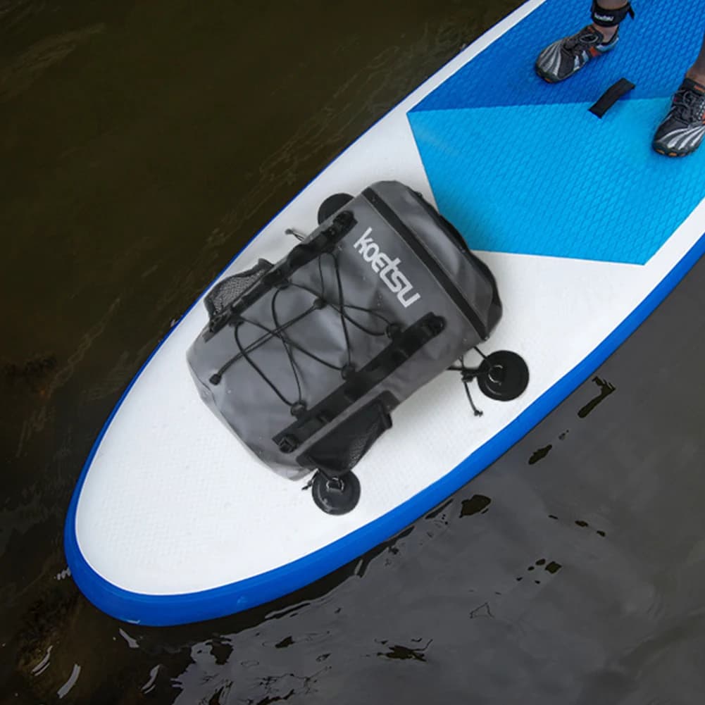 Borsa per ponte per paddleboard da 15/40 litri Borsa di stoccaggio impermeabile Sacco asciutto di grande capacità per accessori stand-up paddleboard e kayak