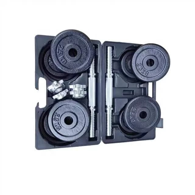 2026 Adjustable 20KG Black Painted Cast Iron Dumbbell Setpromote sales