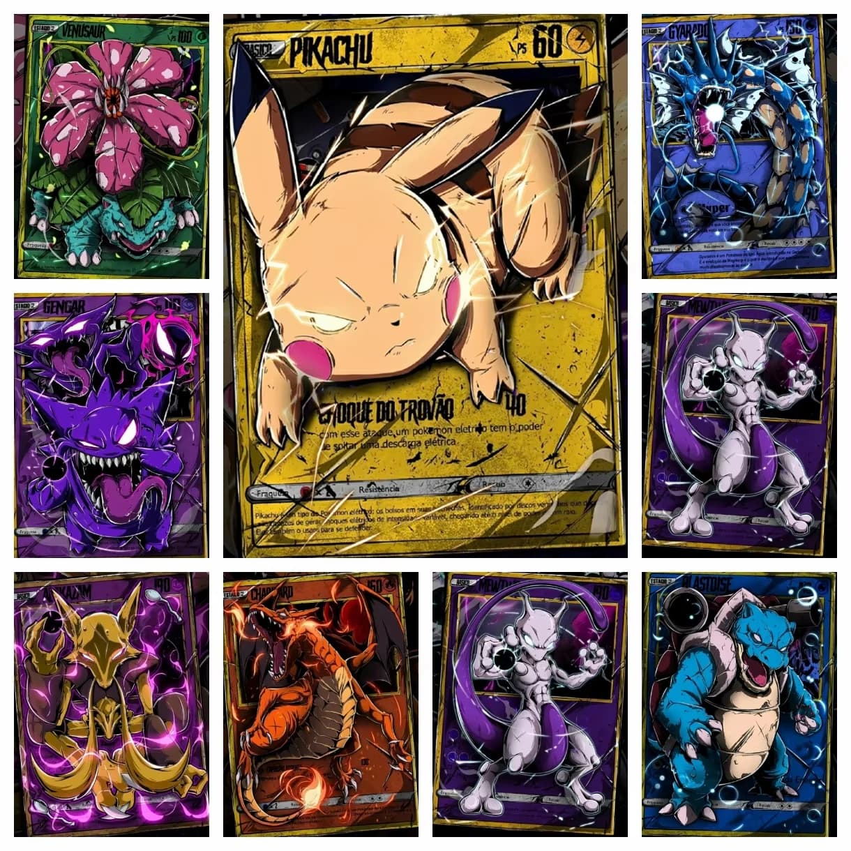 Pokemon Pikachu Charizard Blastoise Round Diamond Painting Kit 5D DIY Cross Stitch Handmade Art Gift Crafts Home Decor Children
