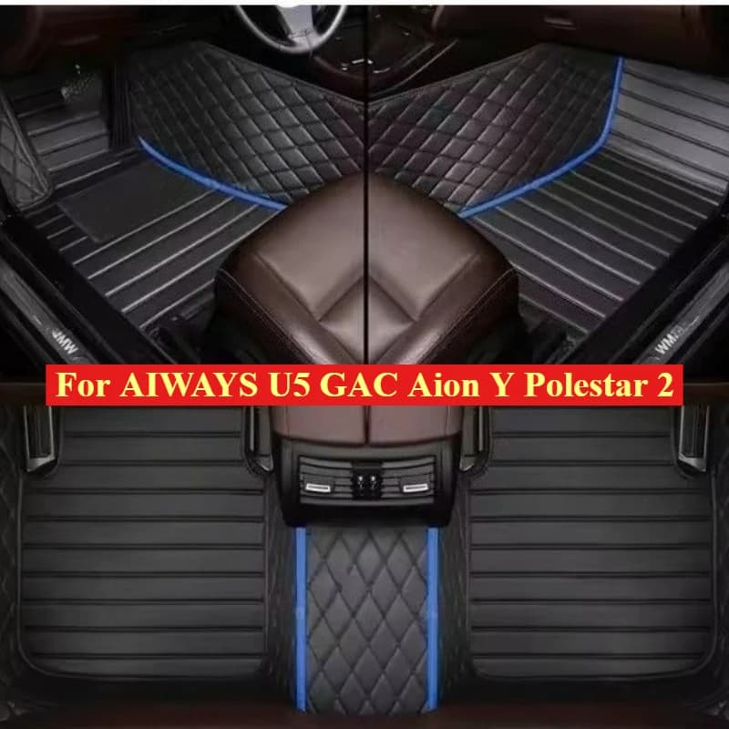 Tappetini Auto Personalizzati per AIWAYS U5 GAC Aion Y Polestar 2 2019-2024-2026, Tappeti per Tutte le Stagioni, Accessori Interni Impermeabili