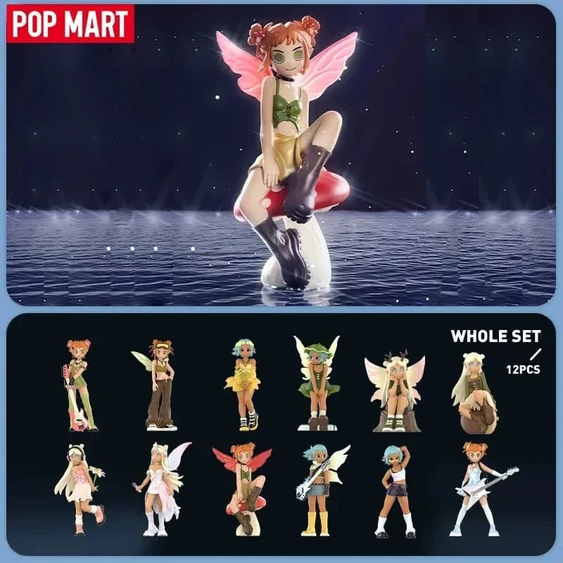 Pop Mart Peach Riot Punk Fairy Series Blind Box Guess Bag Decorazione del desktop Modello carino Regalo Ragazza Giocattoli Anime