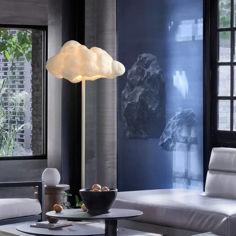 Cloud Art Lampada da scrivania soggiorno camera da letto lampada da comodino lampada da terra verticale decorativa nuvola bianca calda