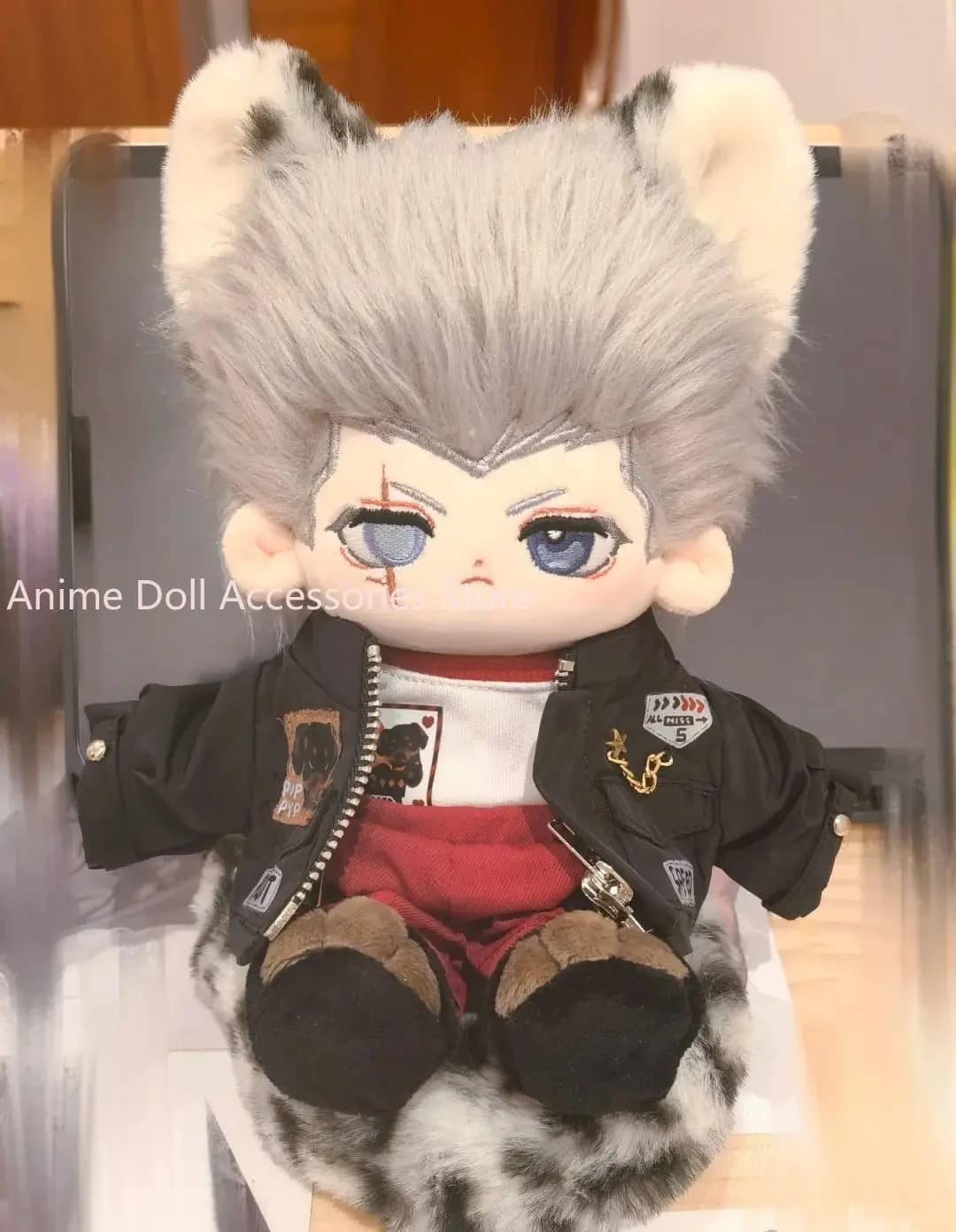 2026 New Soul The Bizarre Adventures of JoJo Jan Pierre Polnareff 20CM Plush Kawaii Plush Figure Bearing Christmas Gifts Girls