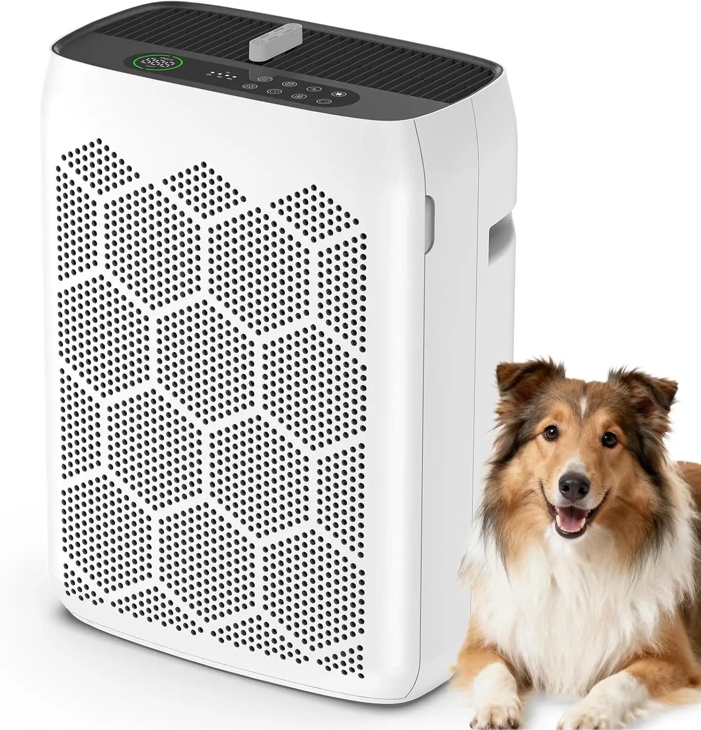 Purificatori d'aria per ambienti domestici di grandi dimensioni fino a 2200 piedi quadrati, purificatore d'aria per camera da letto con filtro PM2.5