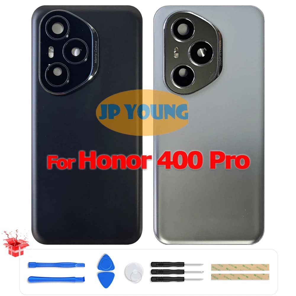 Original Battery Back Cover Glass Rear Door Housing with Camera Lens for Honor 400 Pro DNP-NX9 - Replacement