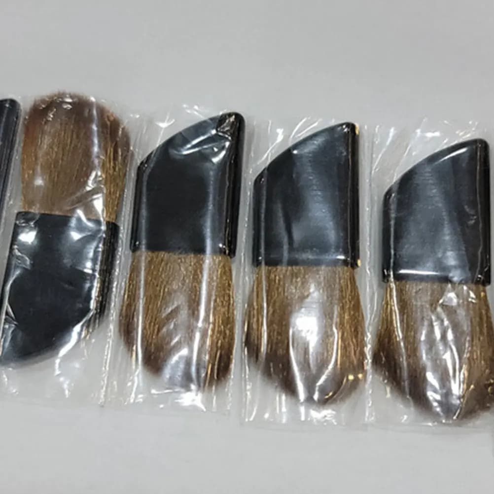 Set di 2 Pennelli per Blush di Piccole Dimensioni, Setole in Nylon, Delicati per il Viso, Ideali per Viaggi, Pennelli per Trucco per Fondotinta in Polvere e Guance
