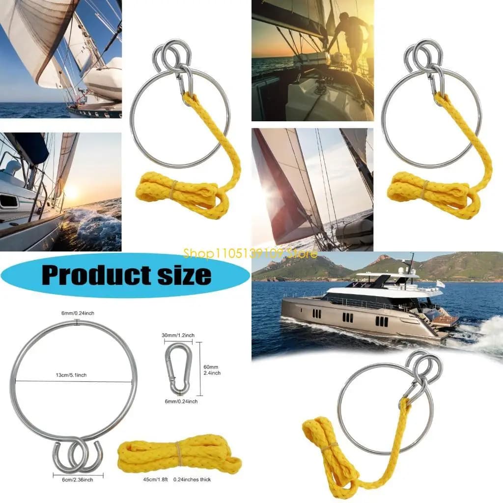 Sistema recupero ancore marine P5ED Anelli Corda Accessori marini Installazione rapida