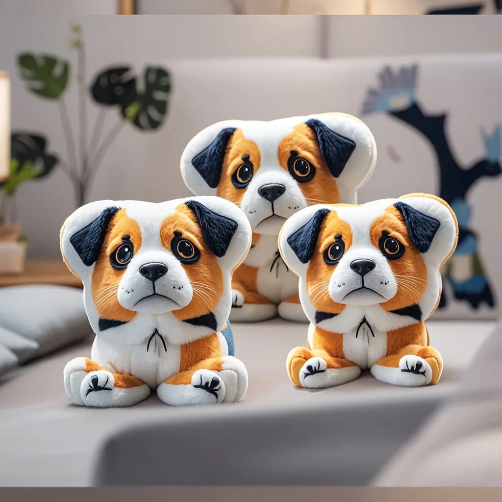 Cuscino per animali domestici con un morbido e elastico materiale in peluche corto, e utilizza la tecnologia di stampa 3D a doppia faccia per creare un motivo incredibile.