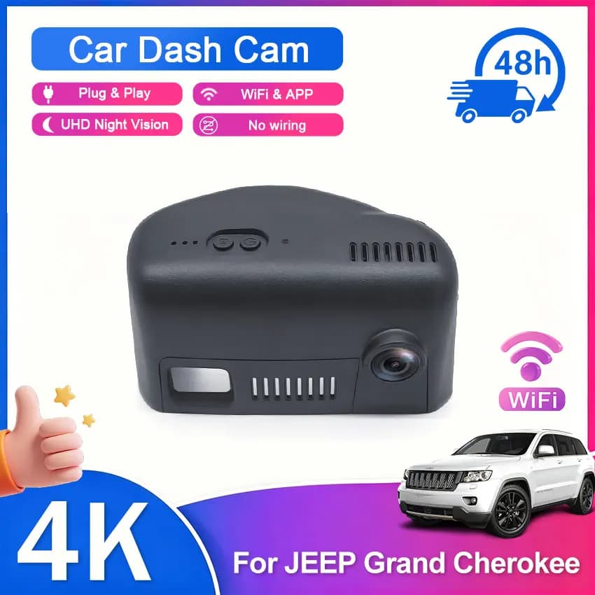 Car DVR UHD 2160P Wifi Recorder Dash Cam Camera For Jeep Grand Cherokee 2014 2015 2016 High Quality Night Vision